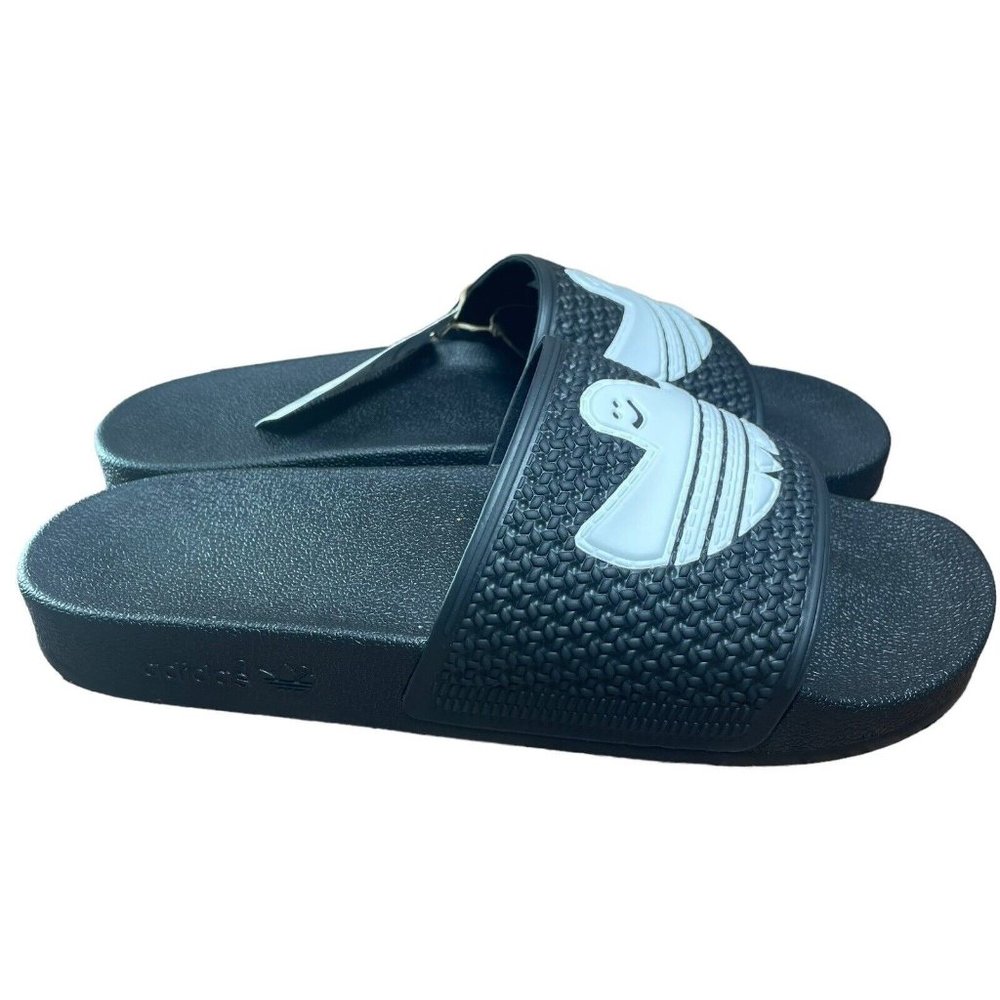 Adidas x Mark Gonzales Shmoofoil Slide Black FY6849 Men Size 8 - Picture 2 of 9